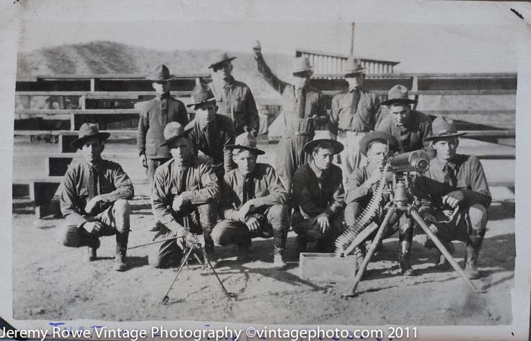 Machine Gun crews along Mexican Border ca 1916