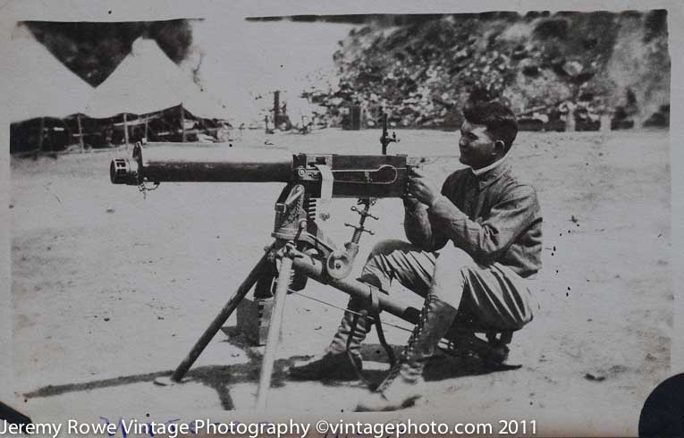 Machine Gun crews along Mexican Border ca 1916