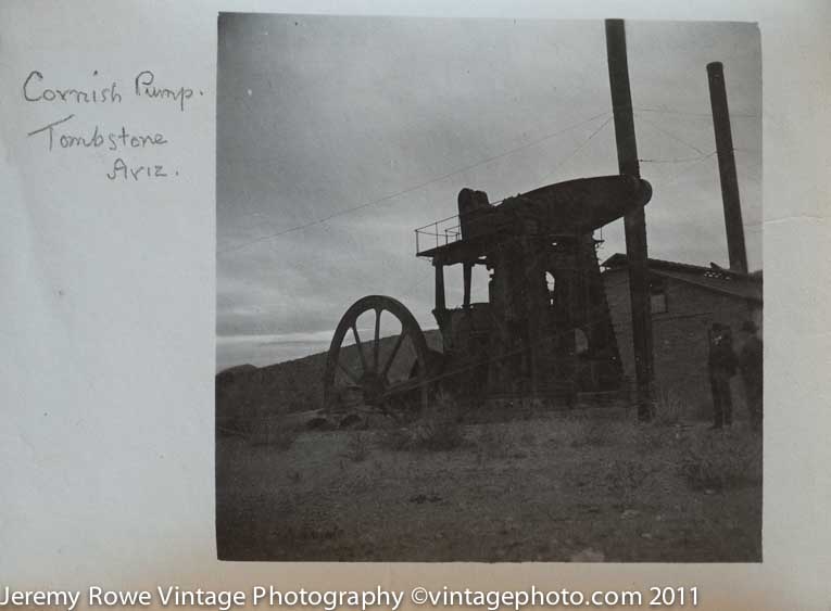 Cornish Pump, Tombstone ca 1900