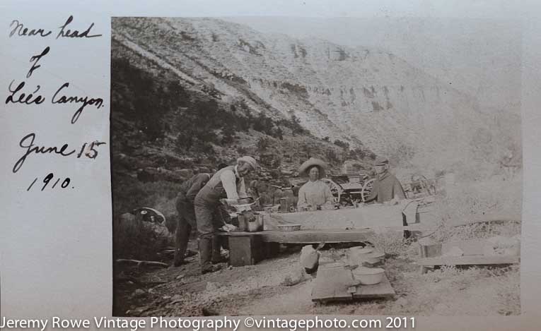 Camping Lee's Canyon ca 1910