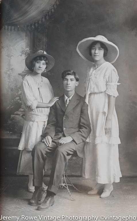 Unidentified studio portrait ca 1910