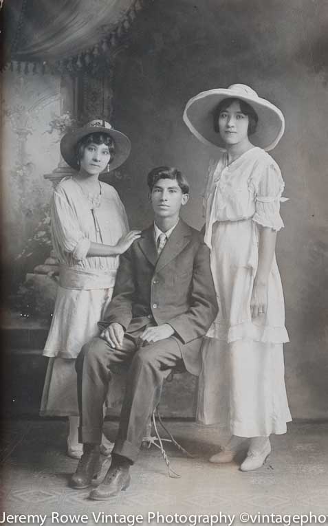 Unidentified studio portrait ca 1910