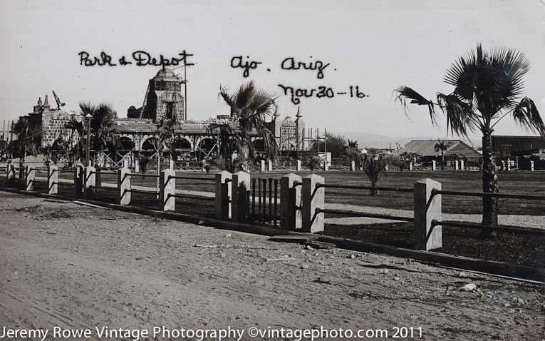 Ajo Park and Depot ca 1916