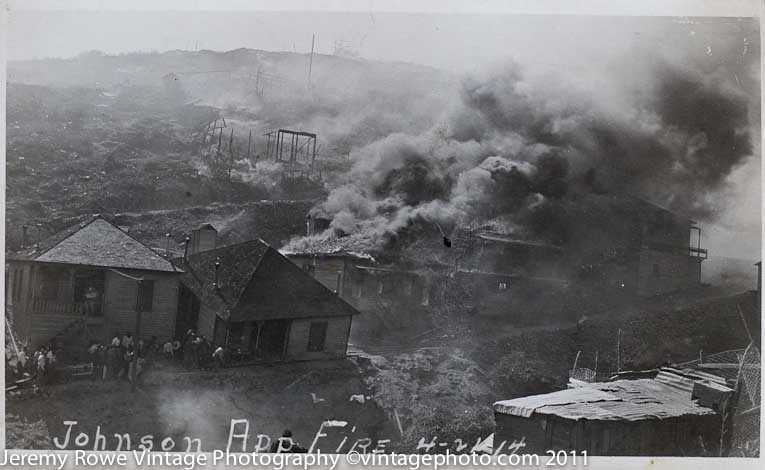 Johnson Addition Fire Bisbee ca 1914