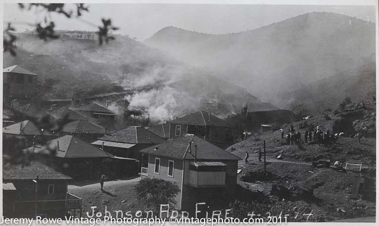 Johnson Addition Fire Bisbee ca 1914