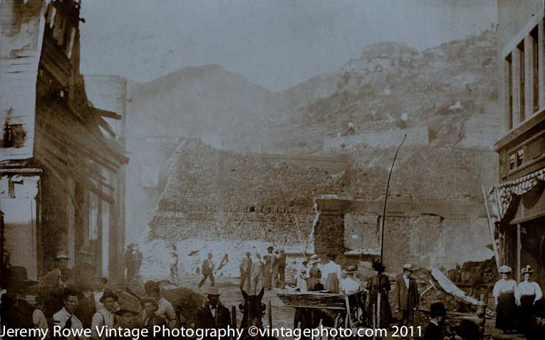 Aftermath Bisbee fire ca 1908