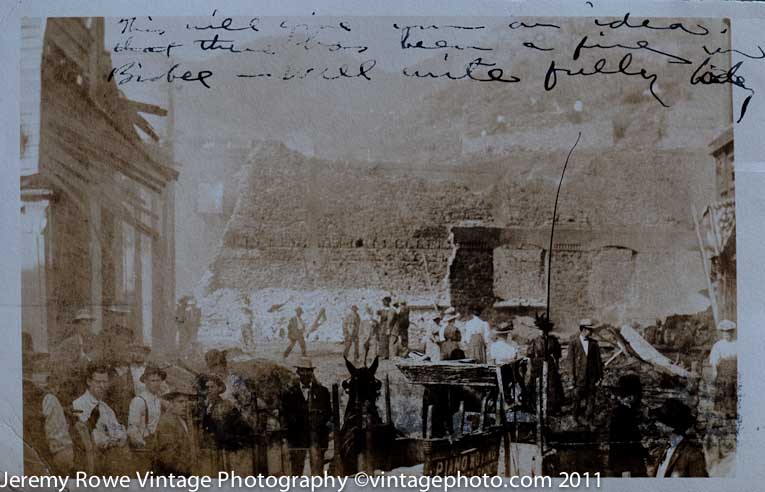 Aftermath Bisbee fire ca 1908