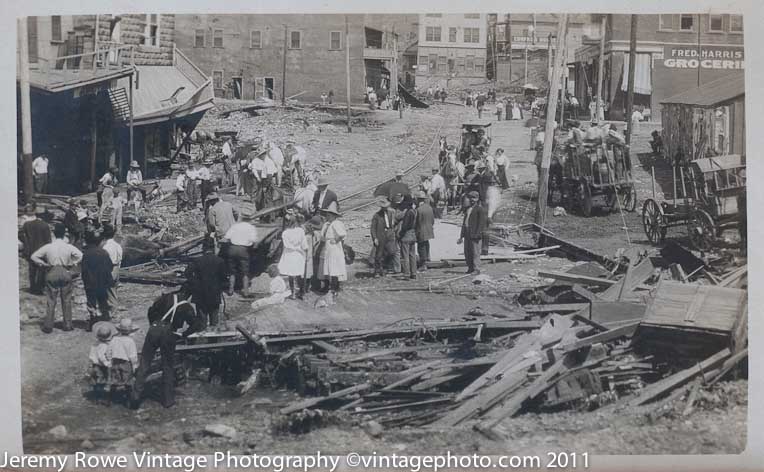 Aftermath of Bisbee Flood ca 1912