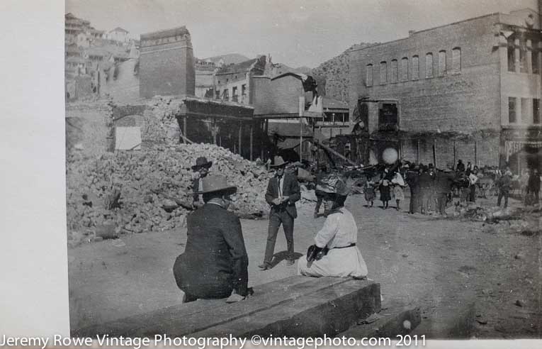 Aftermath Bisbee fire ca 1908