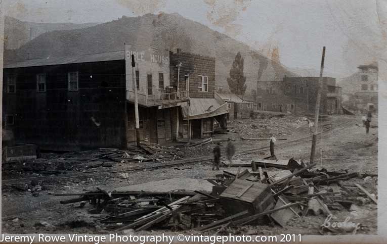 Aftermath Bisbee fire ca 1908