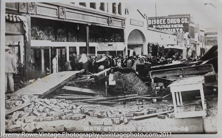 Aftermath of Bisbee Flood ca 1908