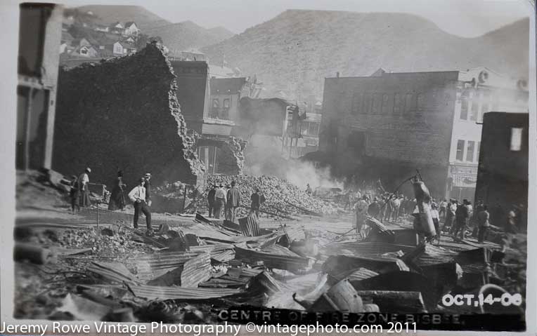 Aftermath Bisbee fire ca 1908