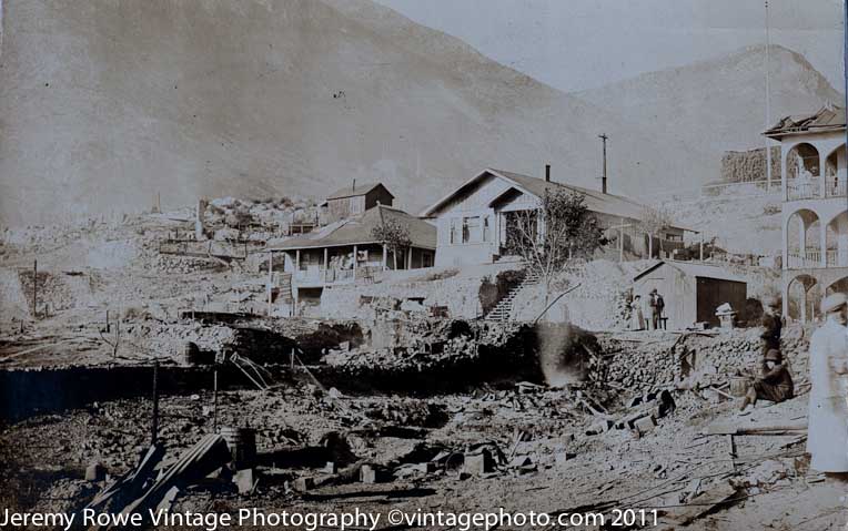 Aftermath Bisbee fire ca 1908