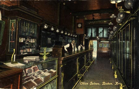 Bisbee saloon interior